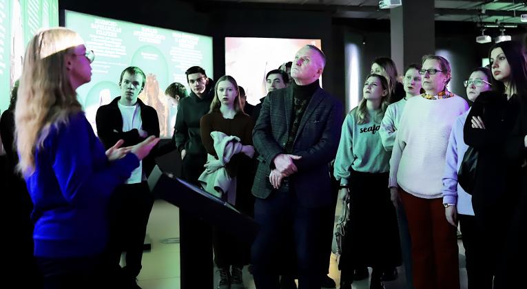 Состоялась большая экскурсия по экспозиции «Голгофа Патриарха Тихона»